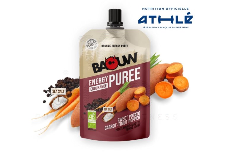 Baouw Pur�e nutricional Bio - Batata-doce - Cenoura - Pimenta Timut