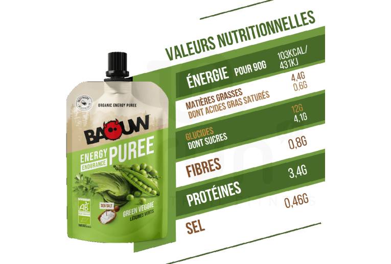 Baouw Pur�e nutritionnelle bio - Petit pois - C�leri - Coriandre 