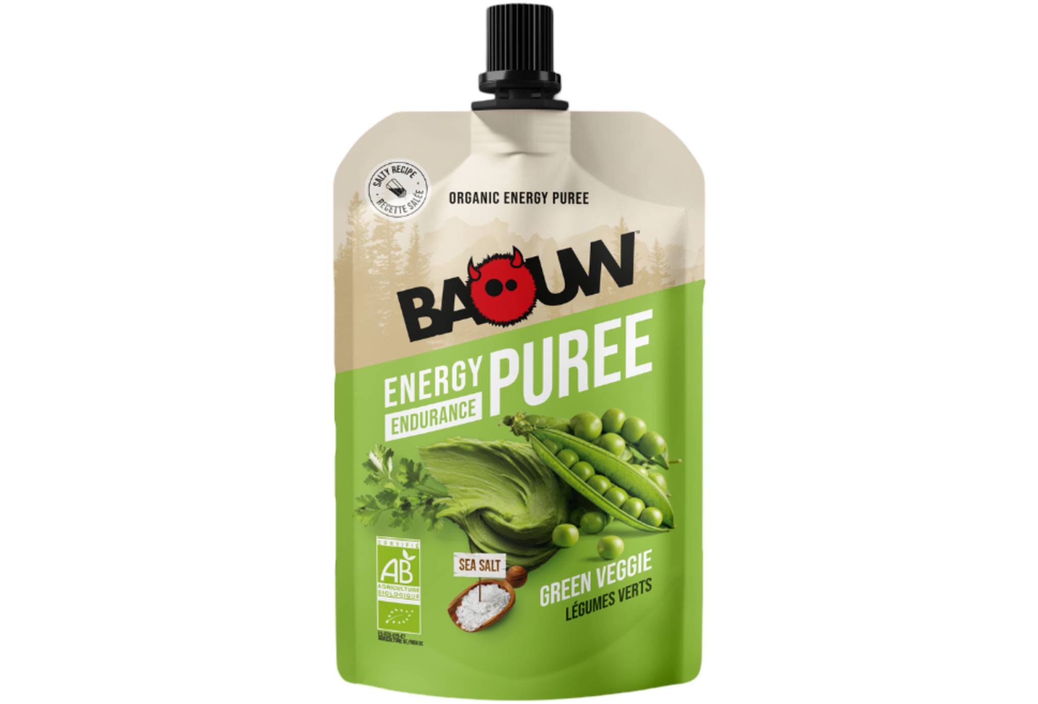 Baouw Puree Nutritionnelle Bio Petit Pois Celeri Coriandre