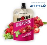 Baouw Pur�e nutritionnelle bio - Framboise - Fraise - Basilic