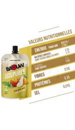 Baouw Pur�e nutritionnelle bio - Poire - Pomme - Menthe