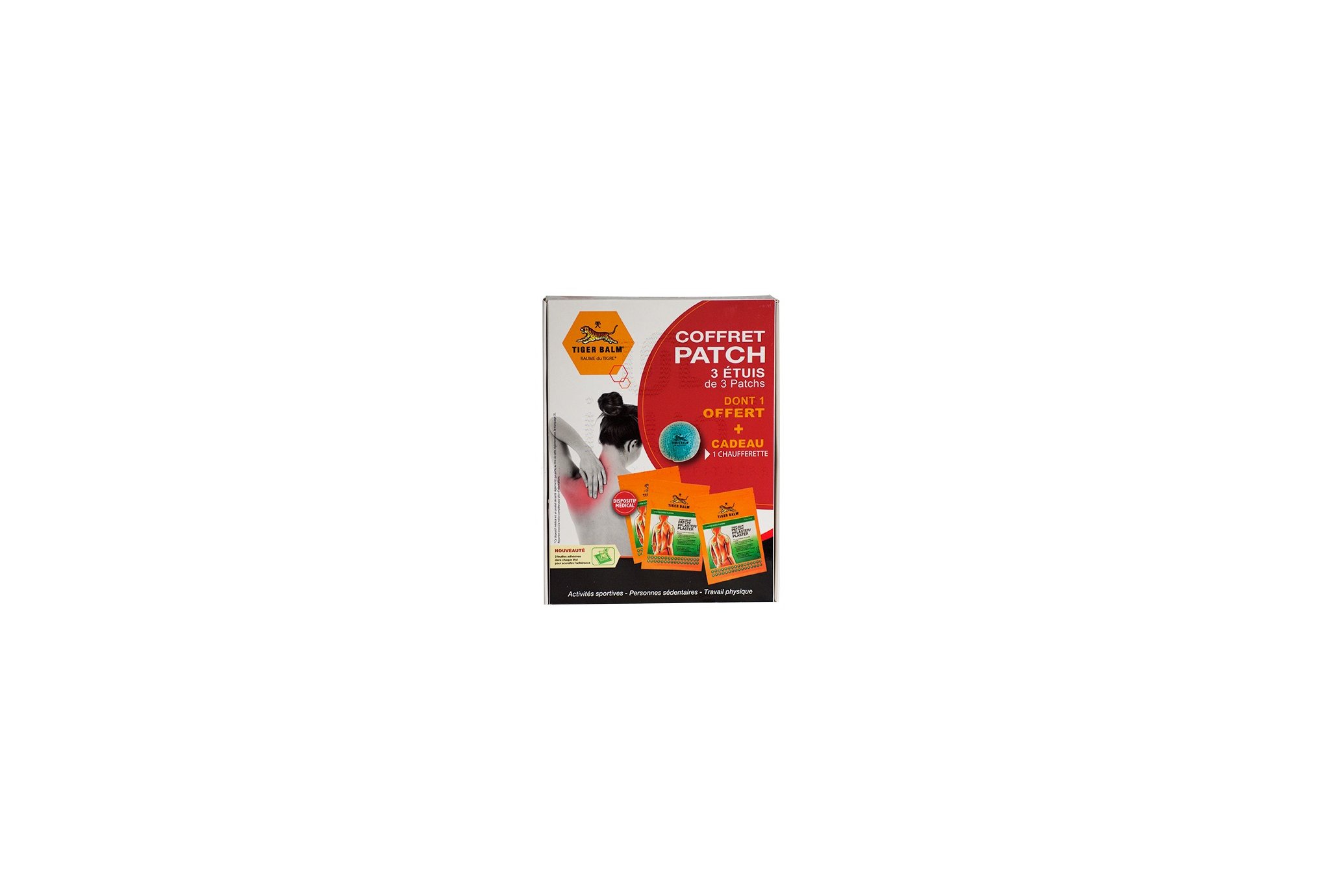 Baume du Tigre Coffret 2 patchs + 1 offert + 1 chaufferette