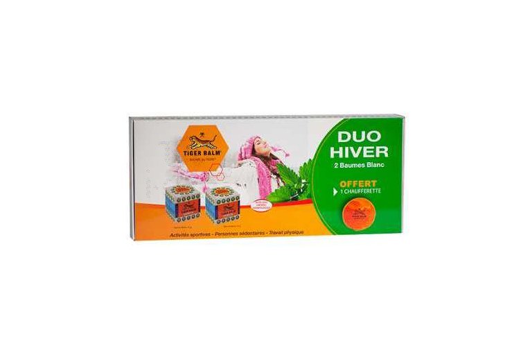 Baume du Tigre Coffret Duo Hiver 2 baumes blancs + 1 chaufferette offerte 