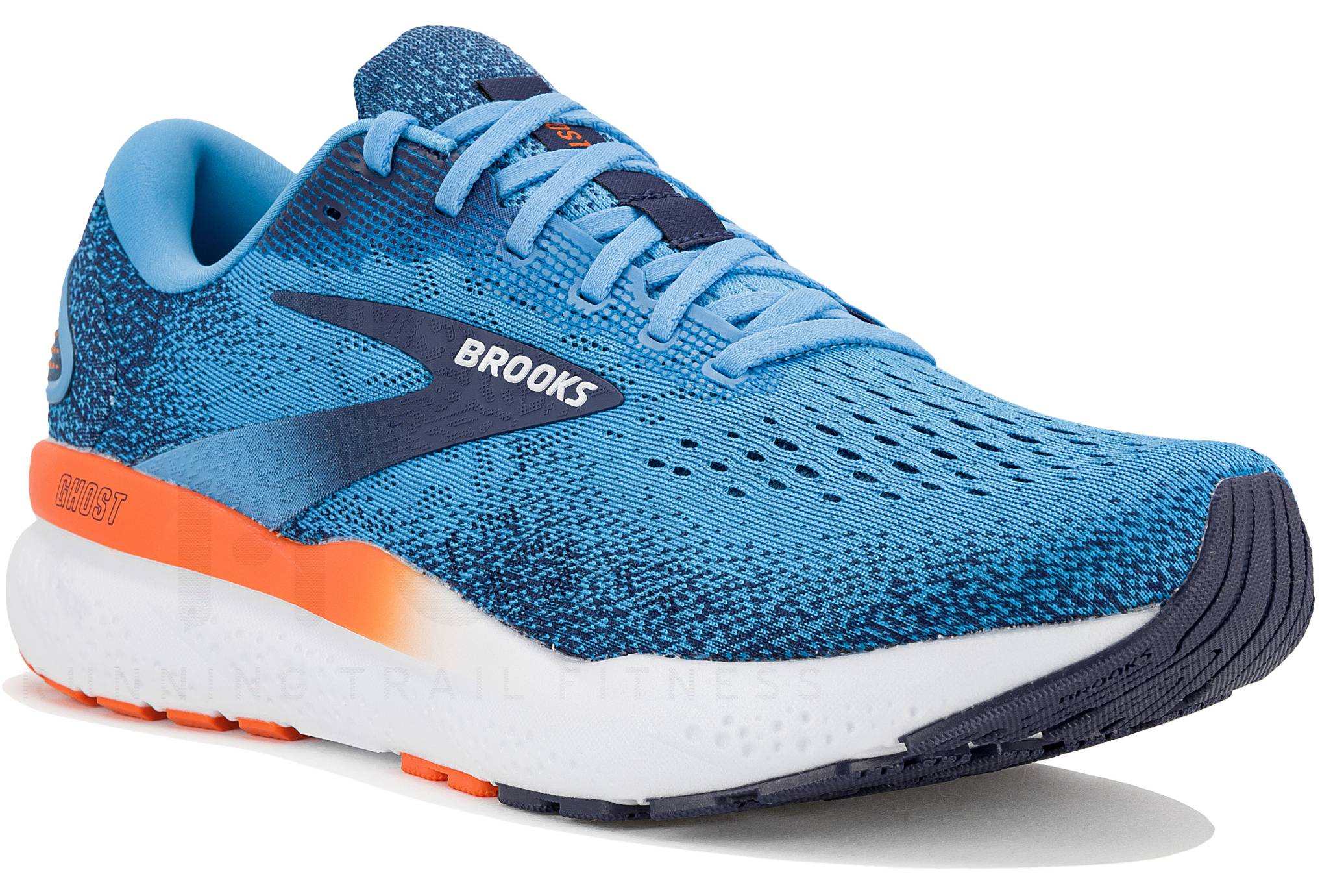 Brooks Ghost 16 Athletic Running Shoes Men\'s Size 12 D Medium Blue Orange White Brooks Men main image 2