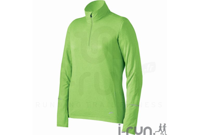 Brooks Maillot Nightlife Essential LS 1/2 Zip W 