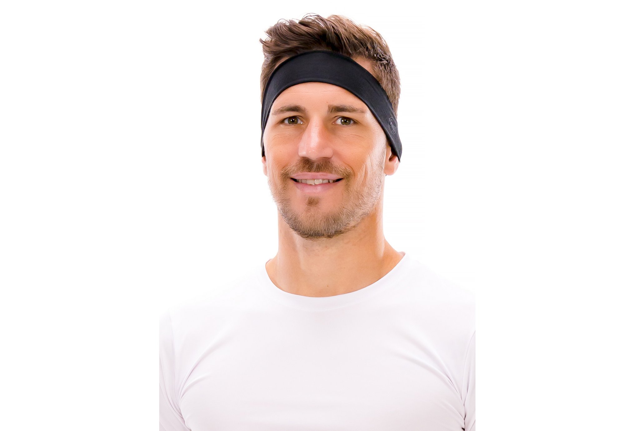 Buff Coolnet UV+ Slim Headband R-Solid Black