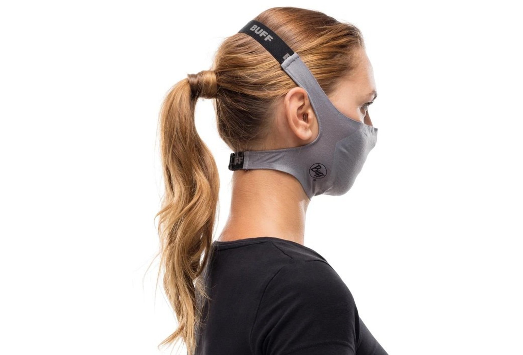 Buff Masque Filtrant Solid Grey Sedona