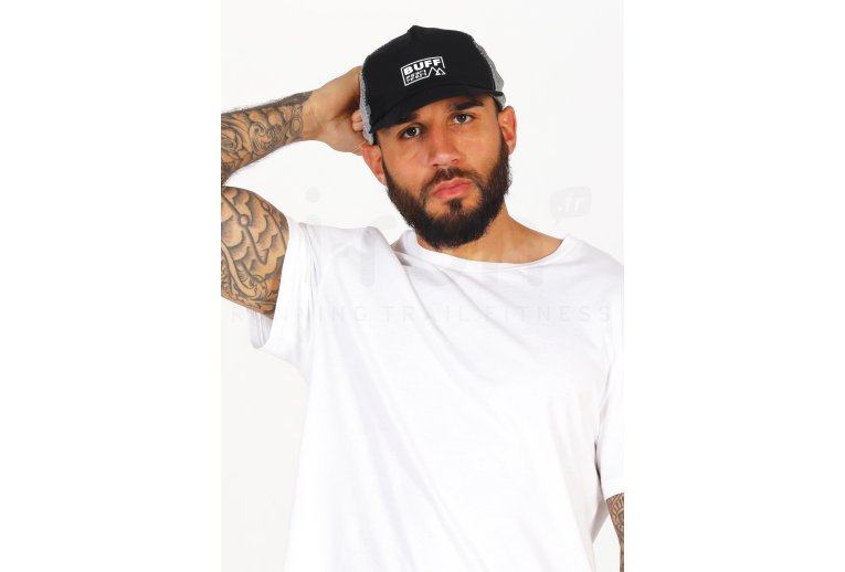 Buff Pack Trucker Cap Solid Black 