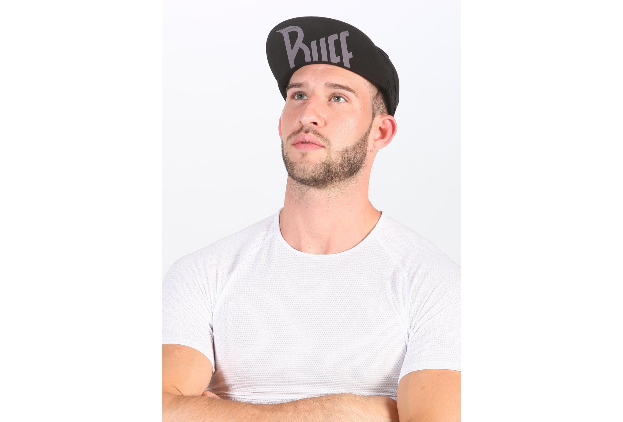 Buff Pro Run Cap R-Solid Black