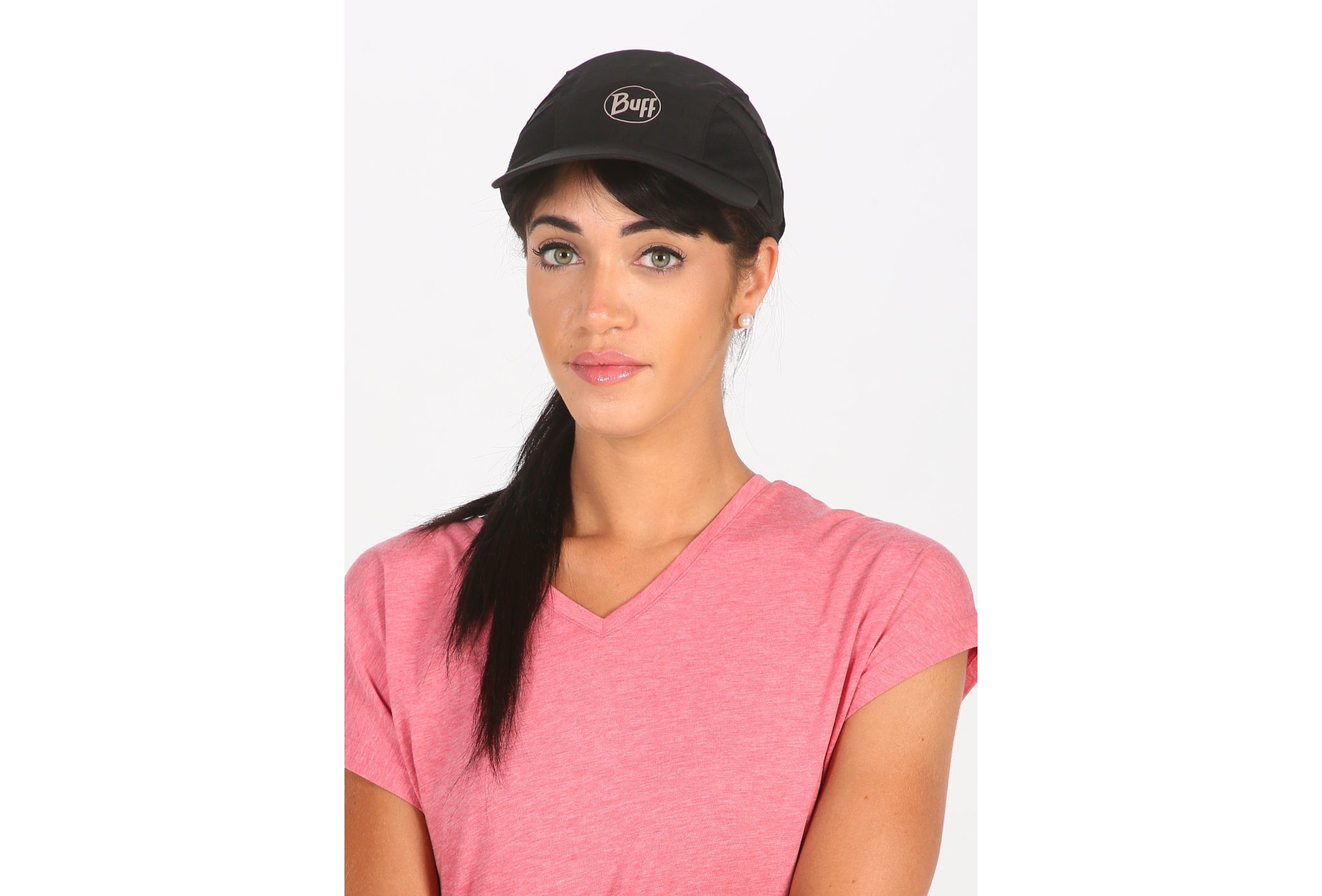 Buff Pro Run Cap R-Solid Black