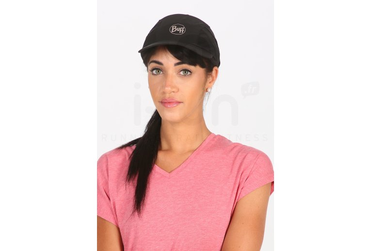 Buff Pro Run Cap R-Solid Black