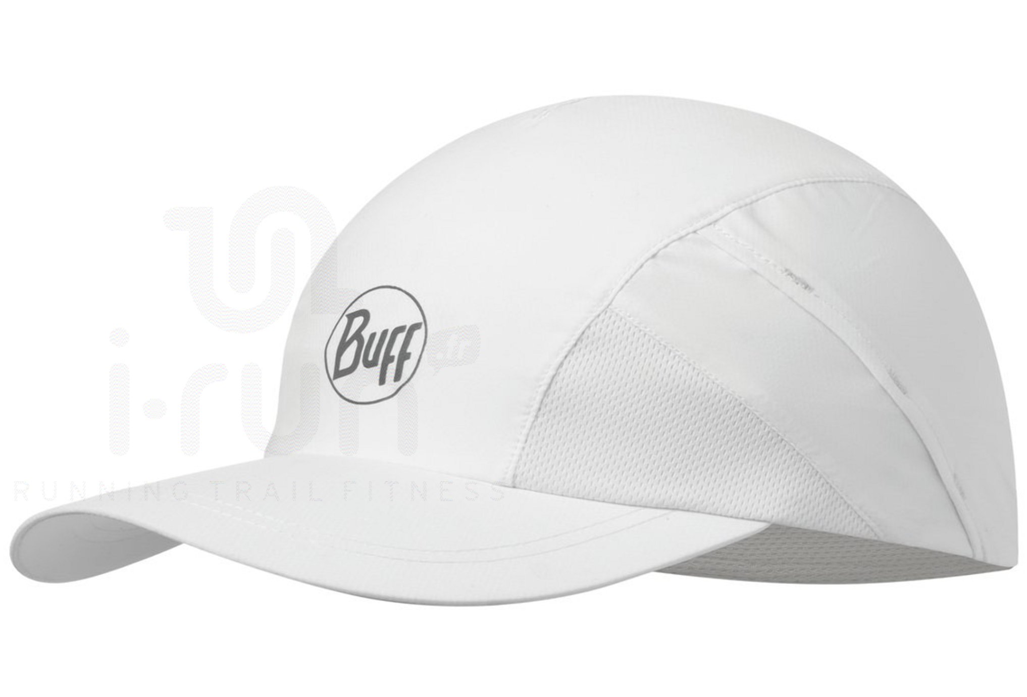 Buff Pro Run Cap R-Solid White