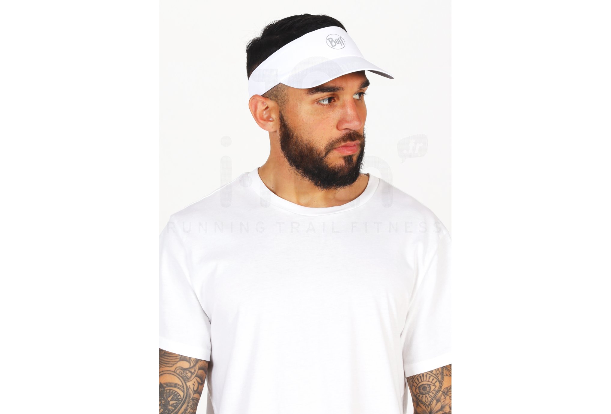 Buff Visor R-Solid White