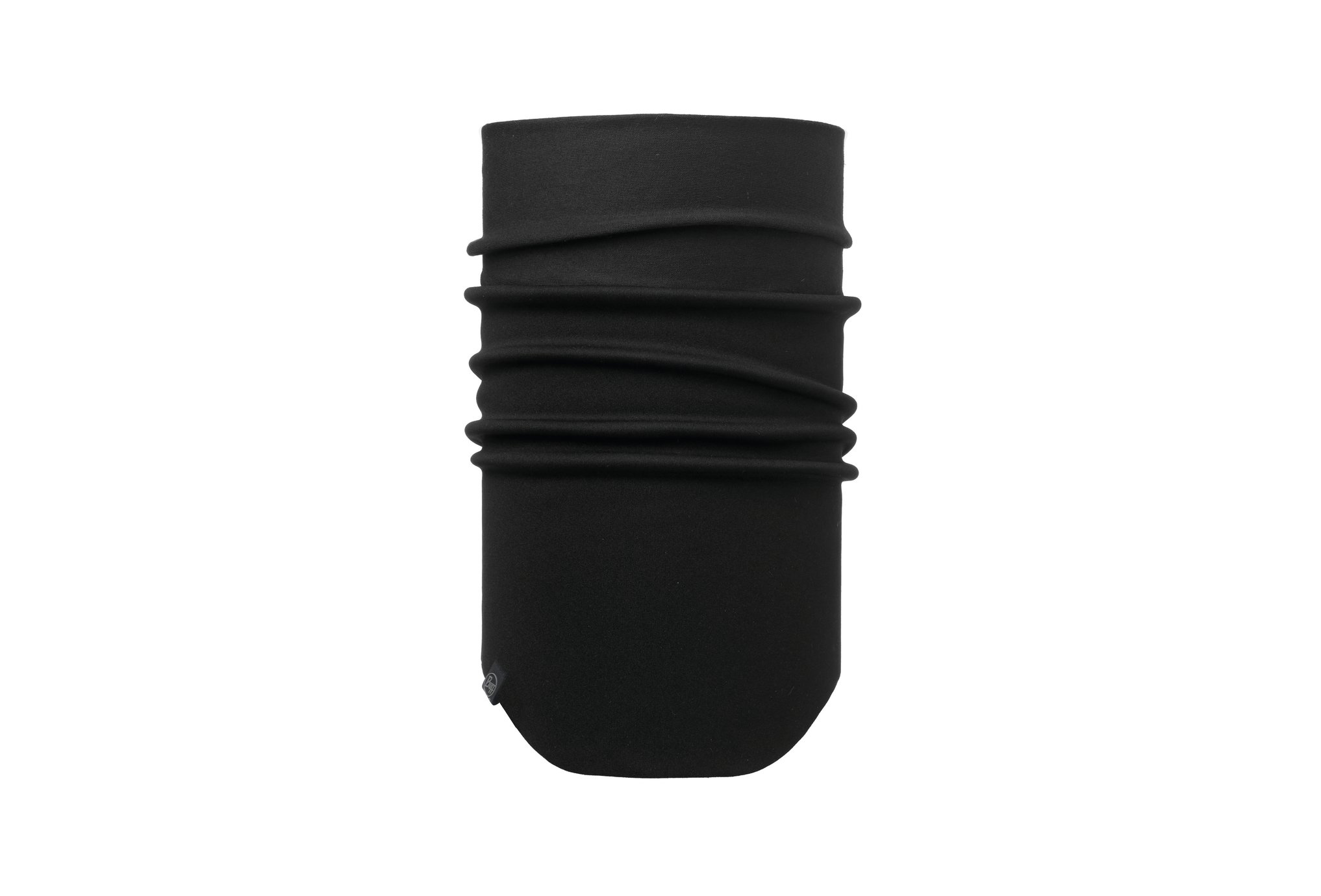 Buff tubular Windproof Neckwarmer Solid Black