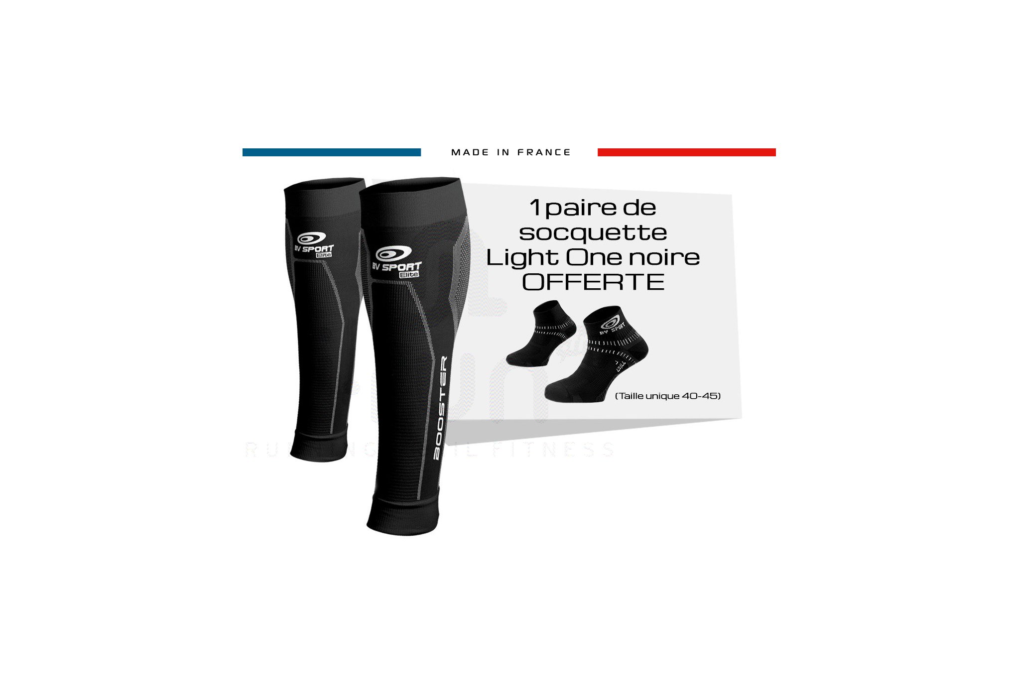 BV Sport Pack manguitos de gemelo Booster Elite y calcetines Light One