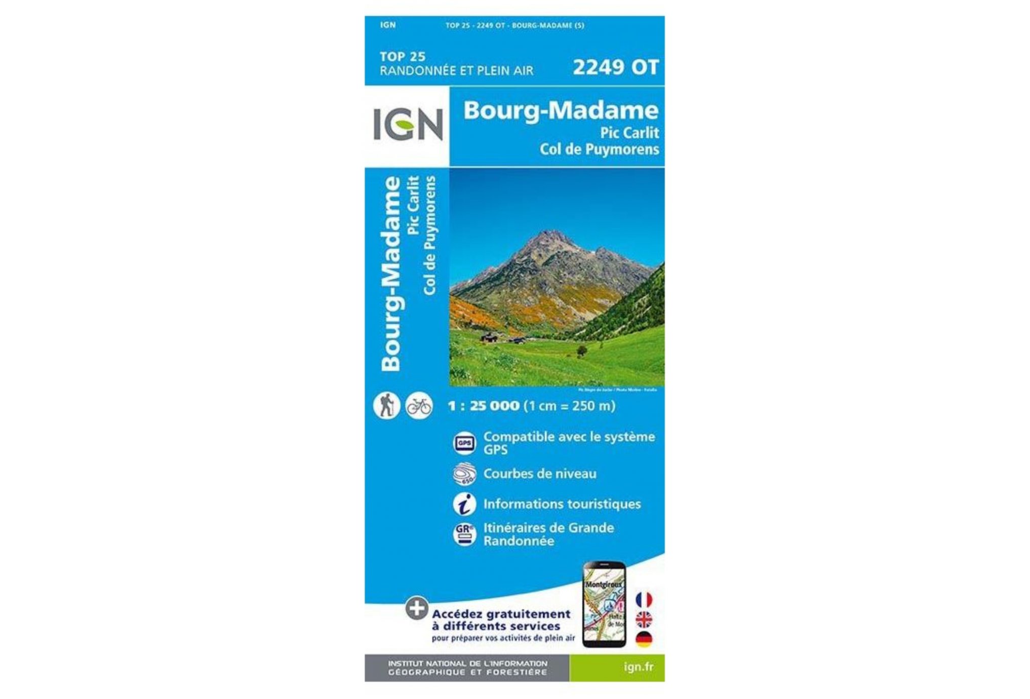 Carte IGN Bourg-Madame 2249OT Cartes