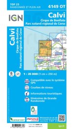 Carte IGN Calvi 4149OT