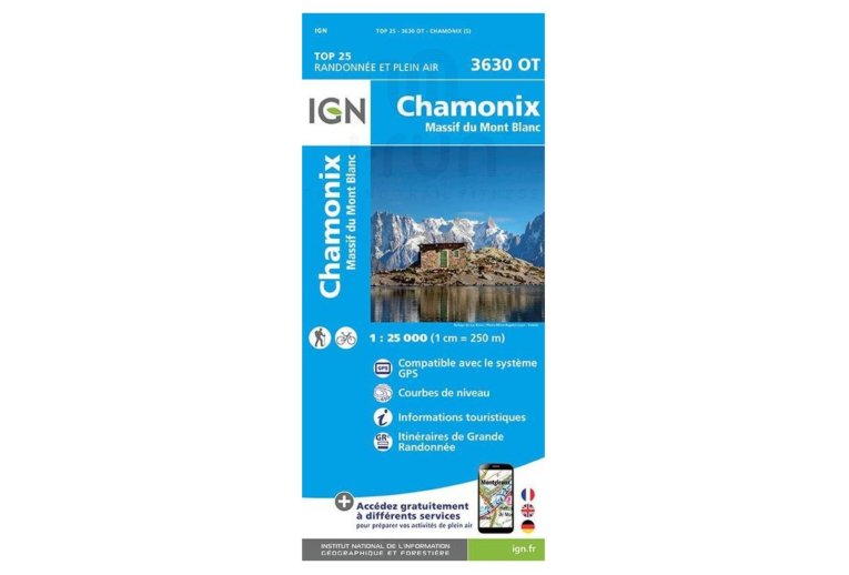 Carte IGN Chamonix-Mont-Blanc 3630OT