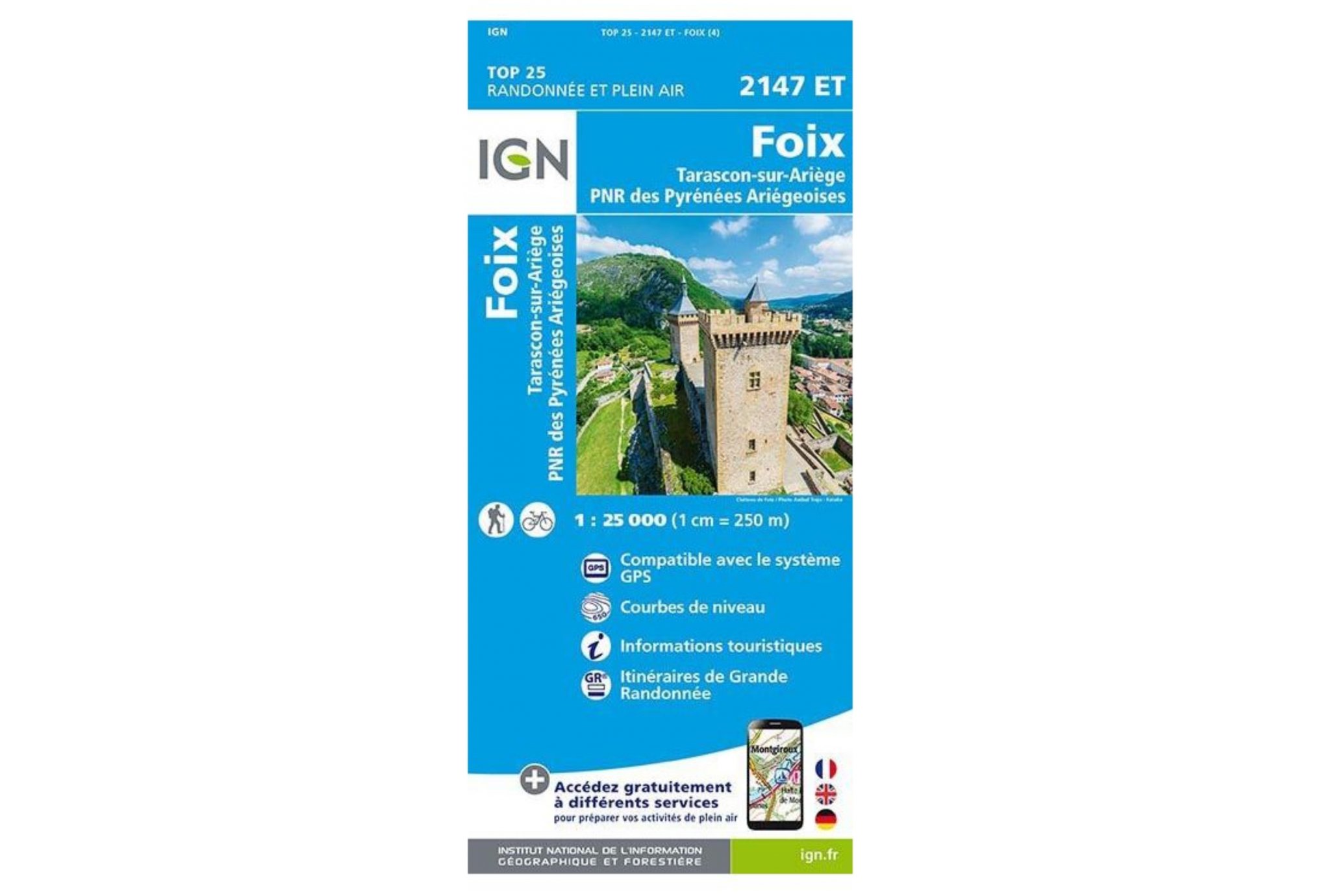 Carte IGN Foix 2147ET Cartes