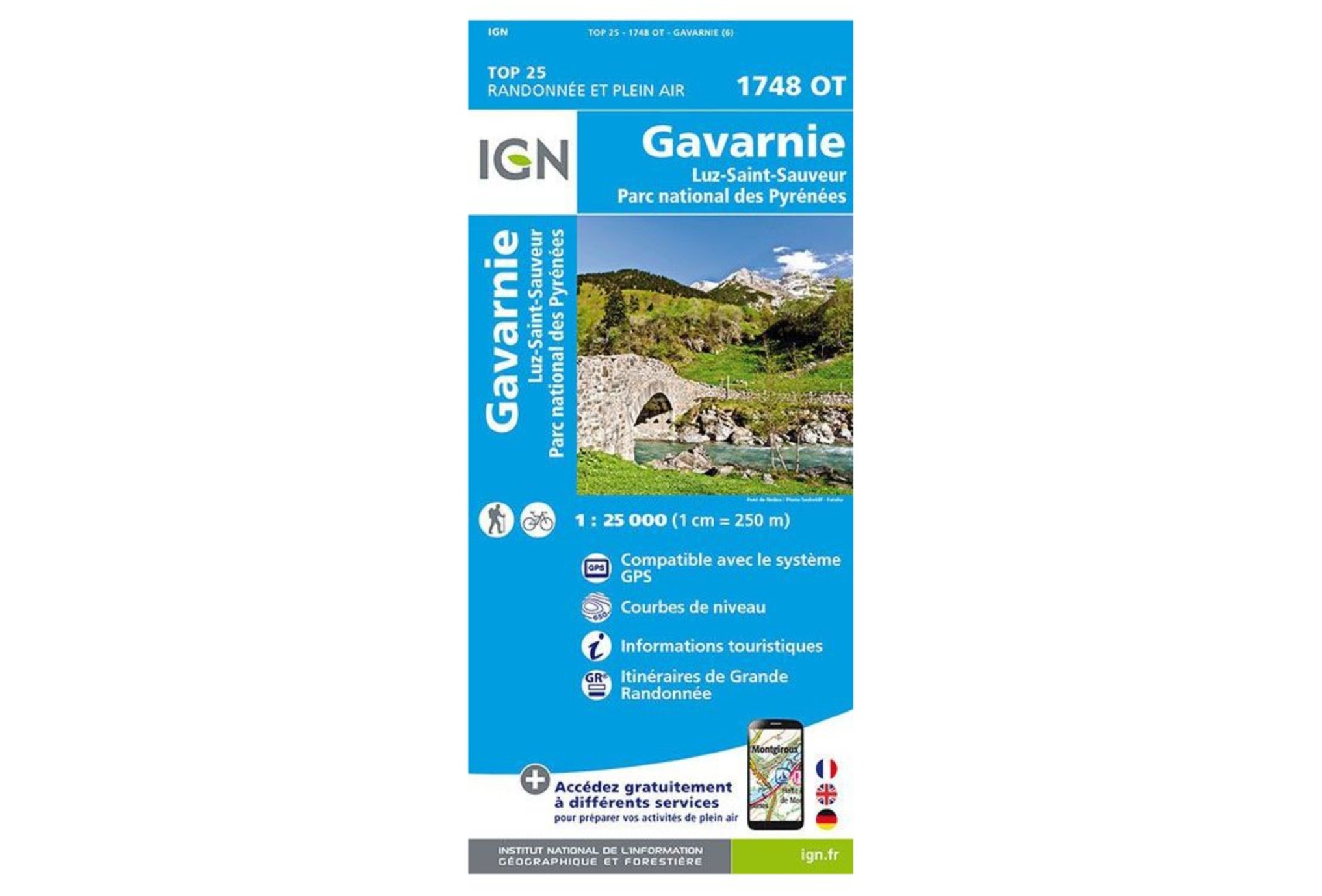 Carte IGN Gavarnie 1748OT Cartes