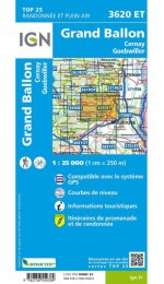 Carte IGN Grand Ballon 3620ET