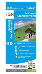 Carte IGN La Clusaz Le Grand-Bornand 3430ET