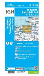 Carte IGN Le Mont-Saint-Michel 1215OT