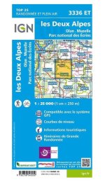 Carte IGN Les Deux Alpes 3336ET