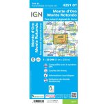 Carte IGN Monte d'Oro Monte Rotondo 4251OT