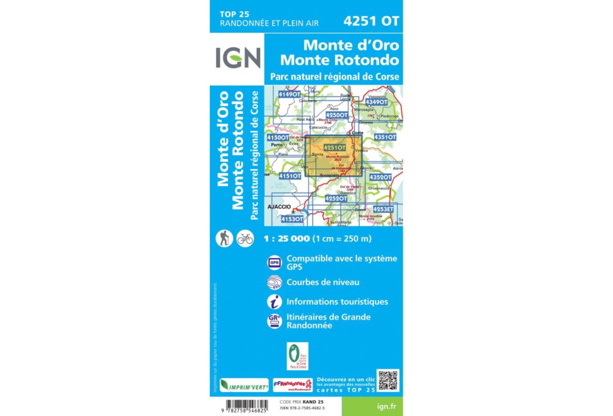 Carte IGN Monte d