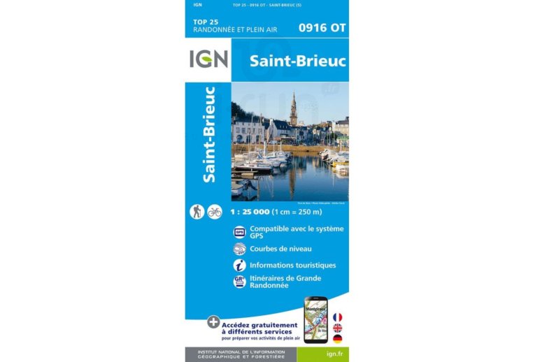 Carte IGN Saint-Brieuc 0916OT