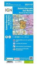 Carte IGN Saint-Gervais-les-Bains 3531ET