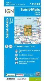 Carte IGN Saint-Malo 1116ET