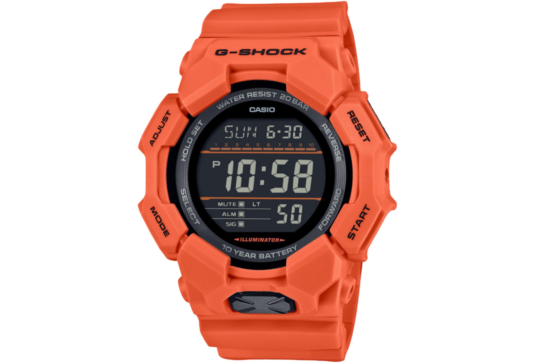 Montre de sport Casio G-SHOCK GD-010 - Orange - unisex (Homme/Femme)