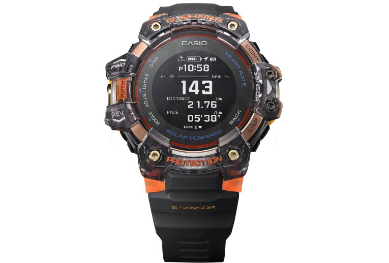 Casio G-SQUAD HR GBD-H1000-1A4ER et sac �tanche G-Shock offert 