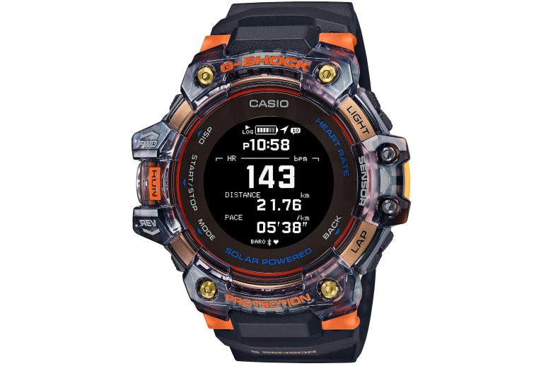 Casio G-SQUAD HR GBD-H1000-1A4ER et sac �tanche G-Shock offert 
