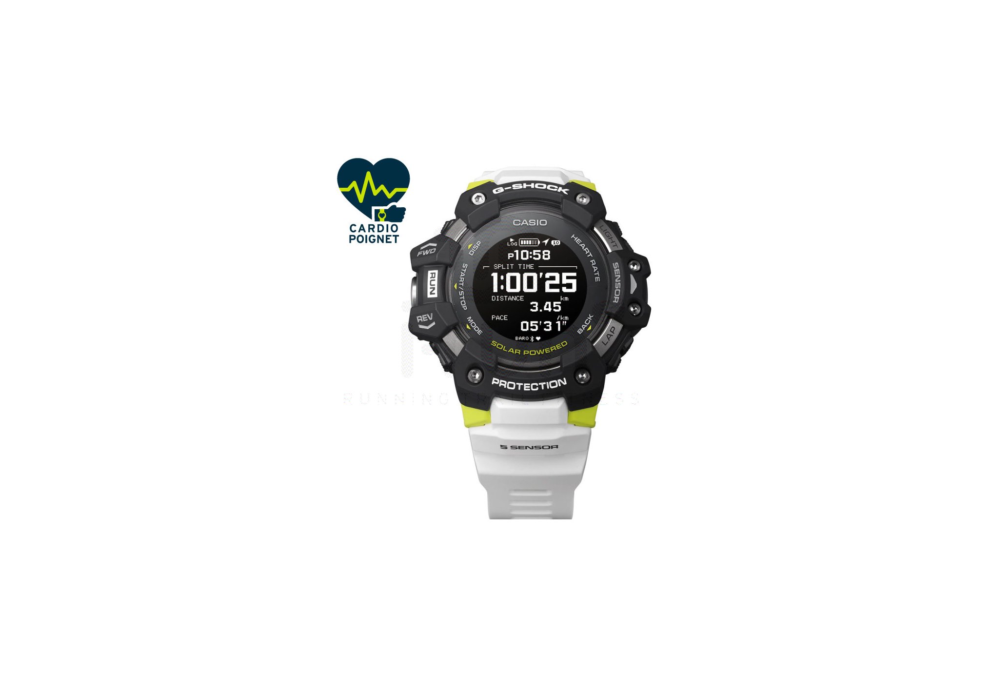 Casio G-SQUAD HR GBD-H1000-1A7ER