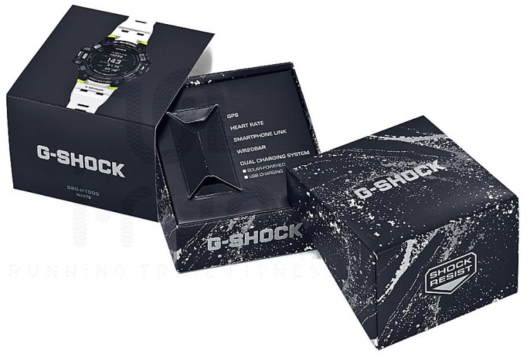 Casio G-SQUAD HR GBD-H1000-1A7ER et sac �tanche G-Shock offert 