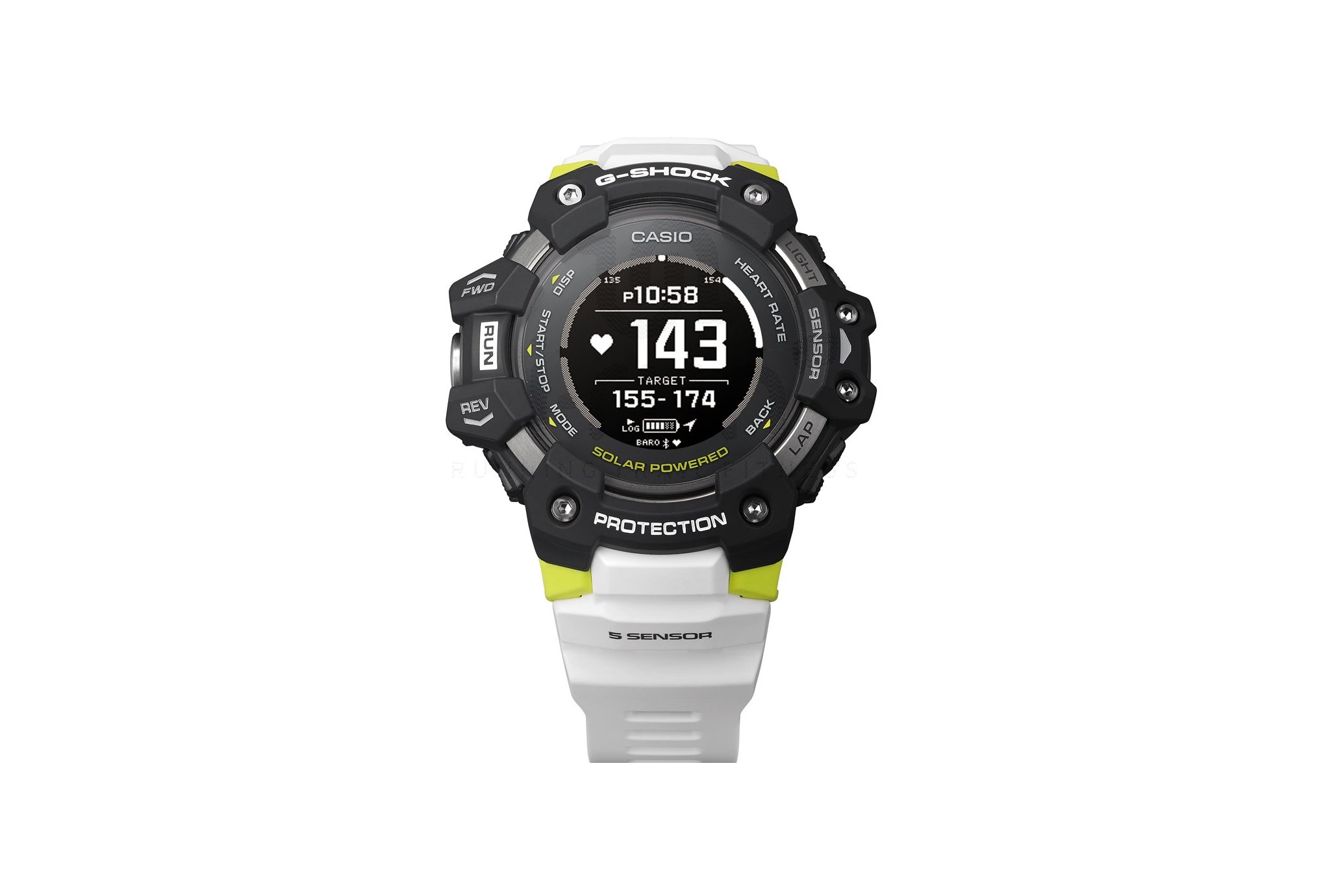Casio G-SQUAD HR GBD-H1000-1A7ER et sac �tanche G-Shock offert