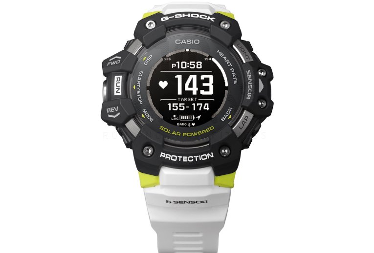 Casio G-SQUAD HR GBD-H1000-1A7ER et sac �tanche G-Shock offert 