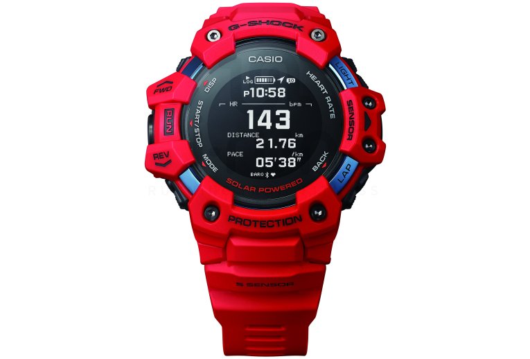 Casio G-SQUAD HR GBD-H1000-4ER et sac �tanche G-Shock offert 