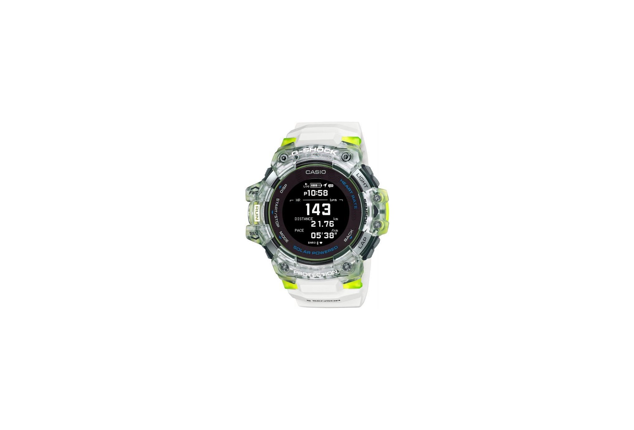 Casio G-SQUAD HR GBD-H1000-7A9ER et sac �tanche G-Shock offert 