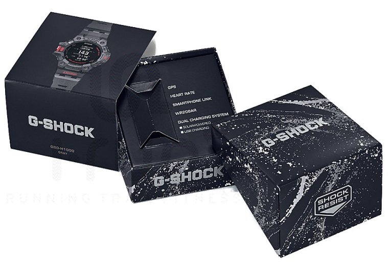 Casio G-SQUAD HR GBD-H1000-8ER et sac �tanche G-Shock offert 
