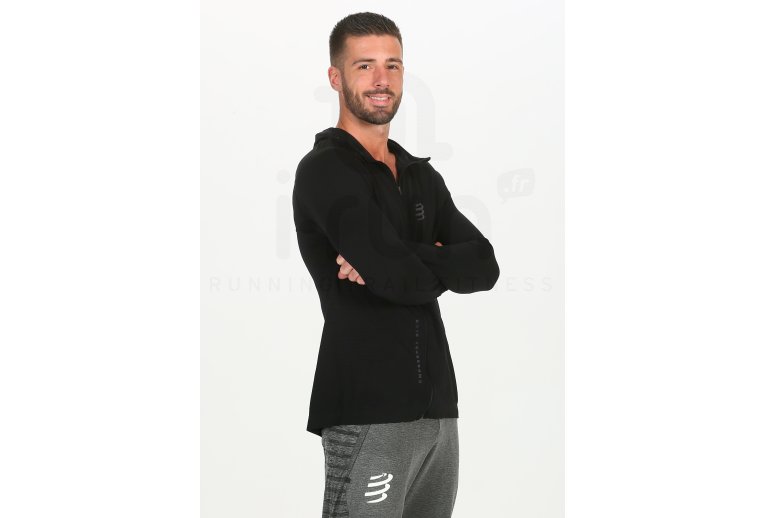 Compressport camiseta manga larga 3D Thermo Seamless Hoodie Black Edition 2020