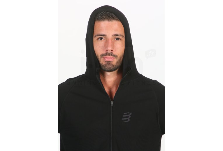 Compressport camiseta manga larga 3D Thermo Seamless Hoodie Black Edition 2020