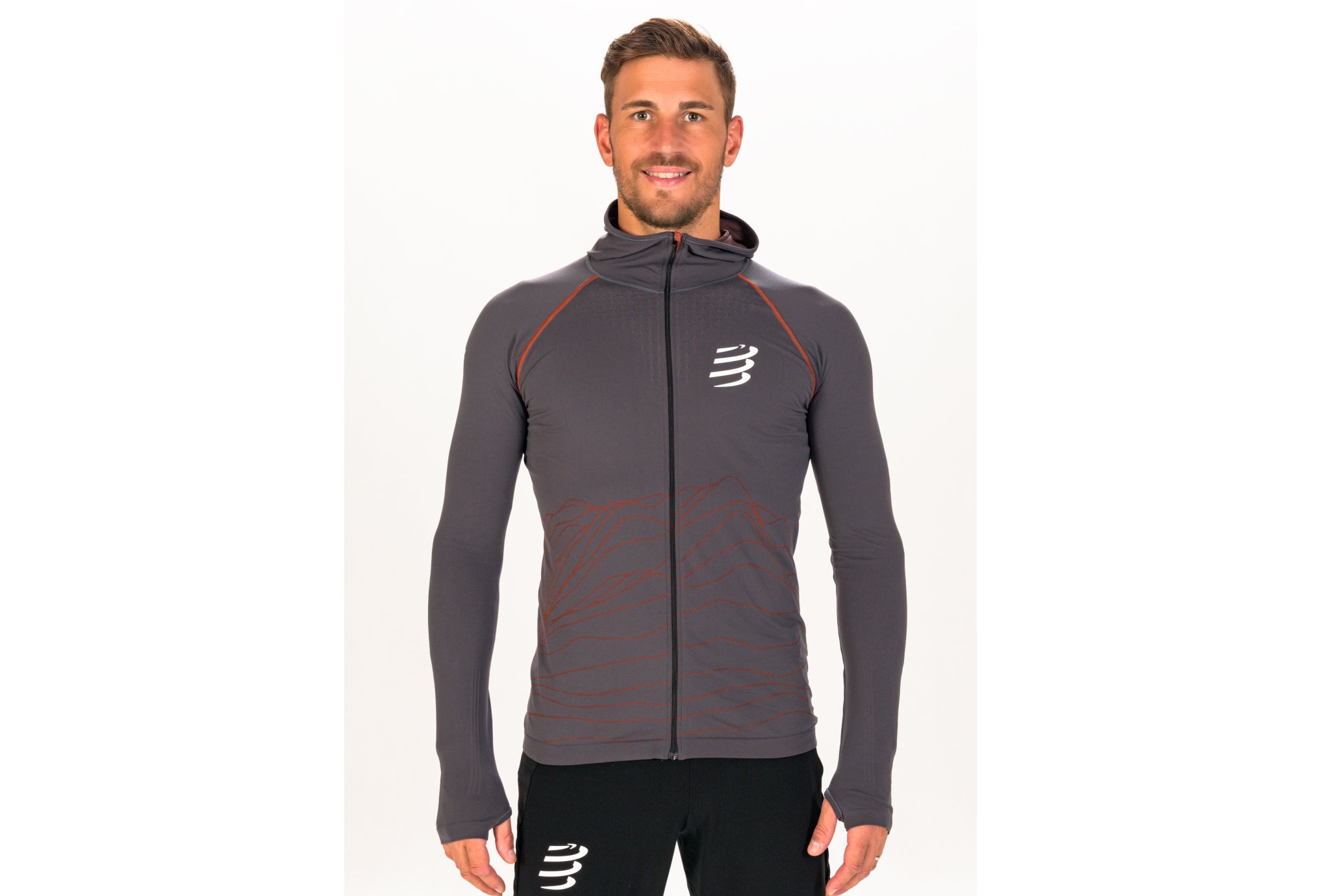 Compressport 3D Thermo Seamless Trail Capsule 2023 M vêtement running homme déstockage