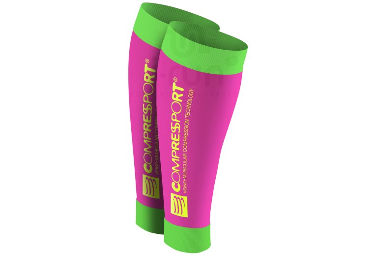 Compressport Manguitos  de gemelo R2 Fluo