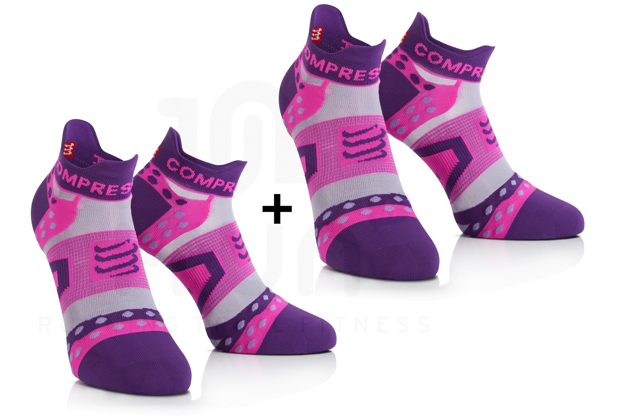 Compressport Pack de calcetines Pro Racing Ultra Light Run Low