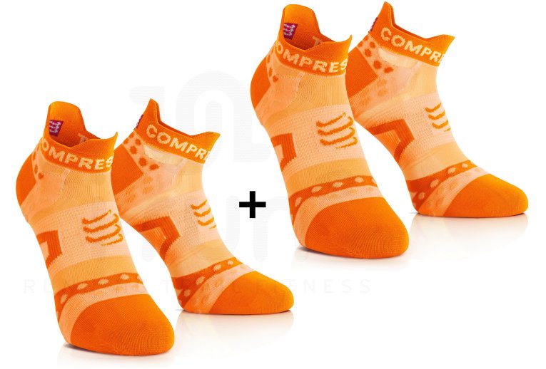 Compressport Pack de calcetines Pro Racing Ultra Light Run Low