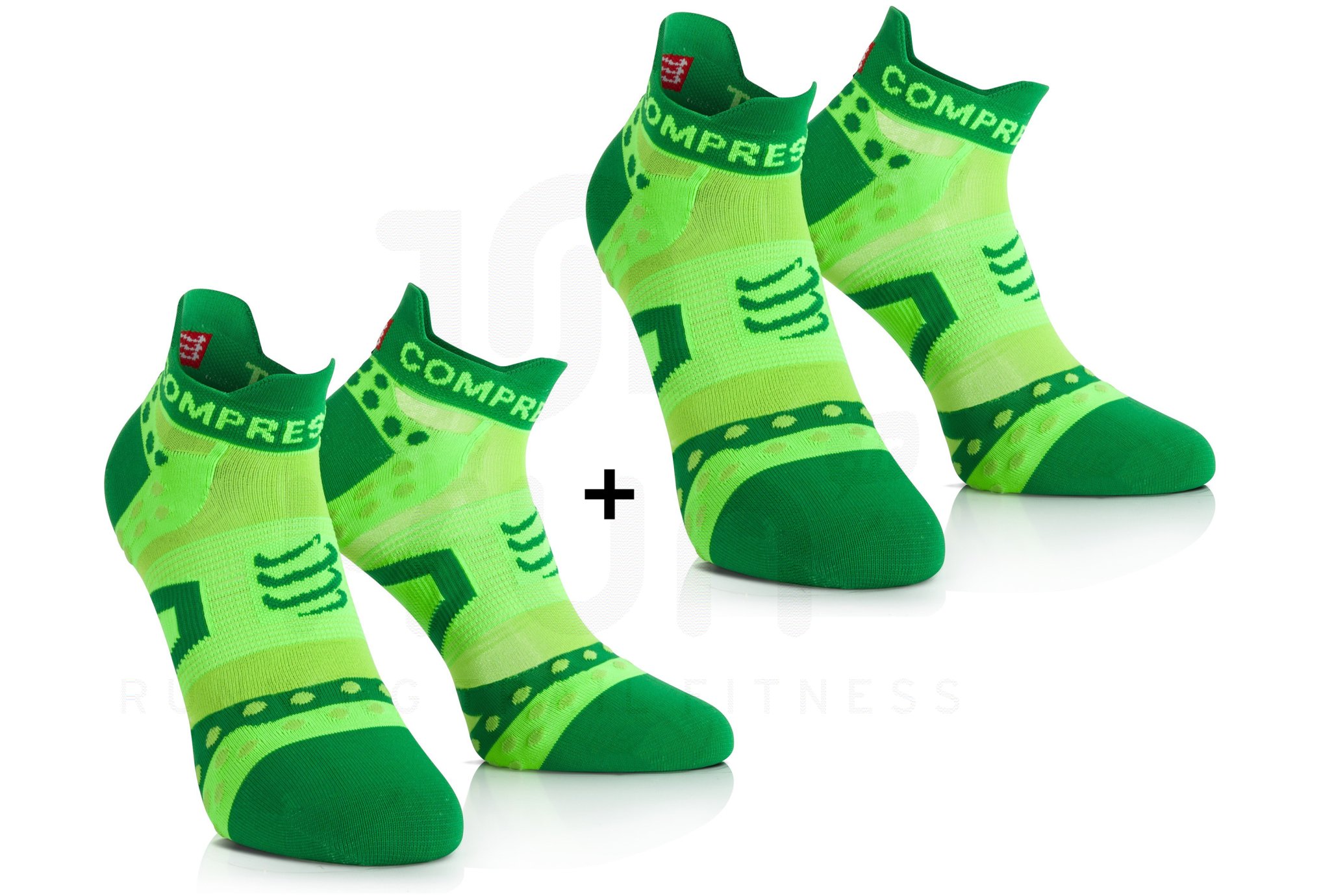 Compressport Pack de calcetines Pro Racing Ultra Light Run Low